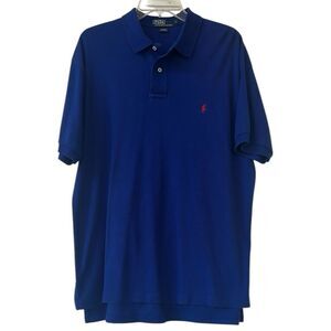 Polo Ralph Lauren Soft Cotton Polo Shirt Blue Large